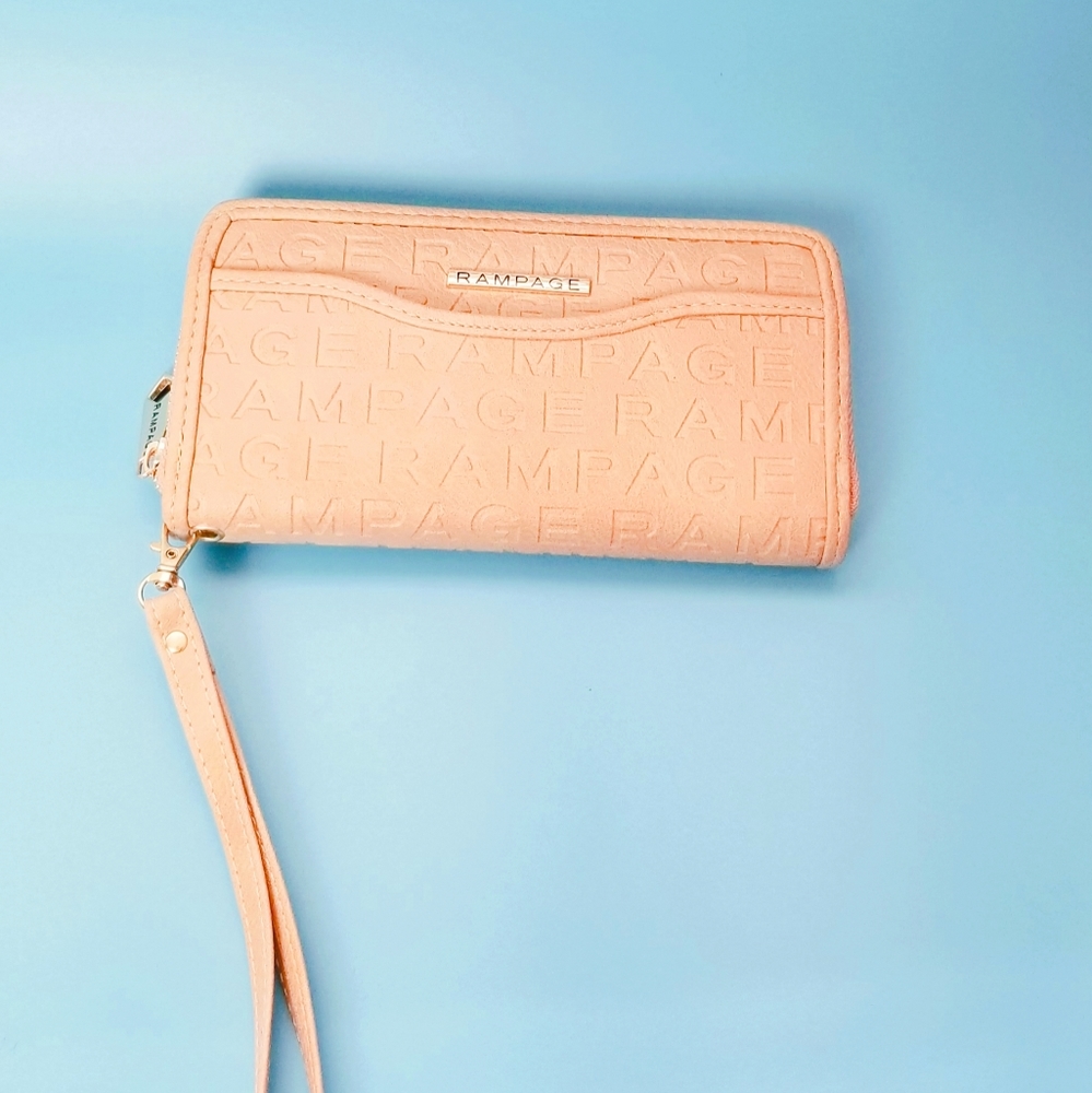 Nwt rampage nude wristlet wallet